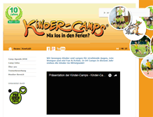 Tablet Screenshot of kinder-camps.ch